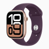 Умные часы Apple Watch Series 10, 46 мм, алюминиевый Розовое золото со спортивным браслетом Сливовый