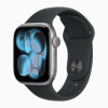Умные Часы Apple Watch Series 11, 42 мм, алюминий серый космос, ремешок Sport Band чёрный