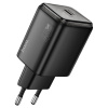 Адаптер сетевой HOCO N54 45W Single Port + usb-c+usb-c cabel черный (black)