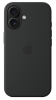 Защитный чехол iPhone 16 Silicone case Msafe черный (black)